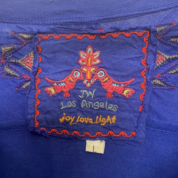 Johnny Was Embroidered Blue Dress - Picture 5 of 6